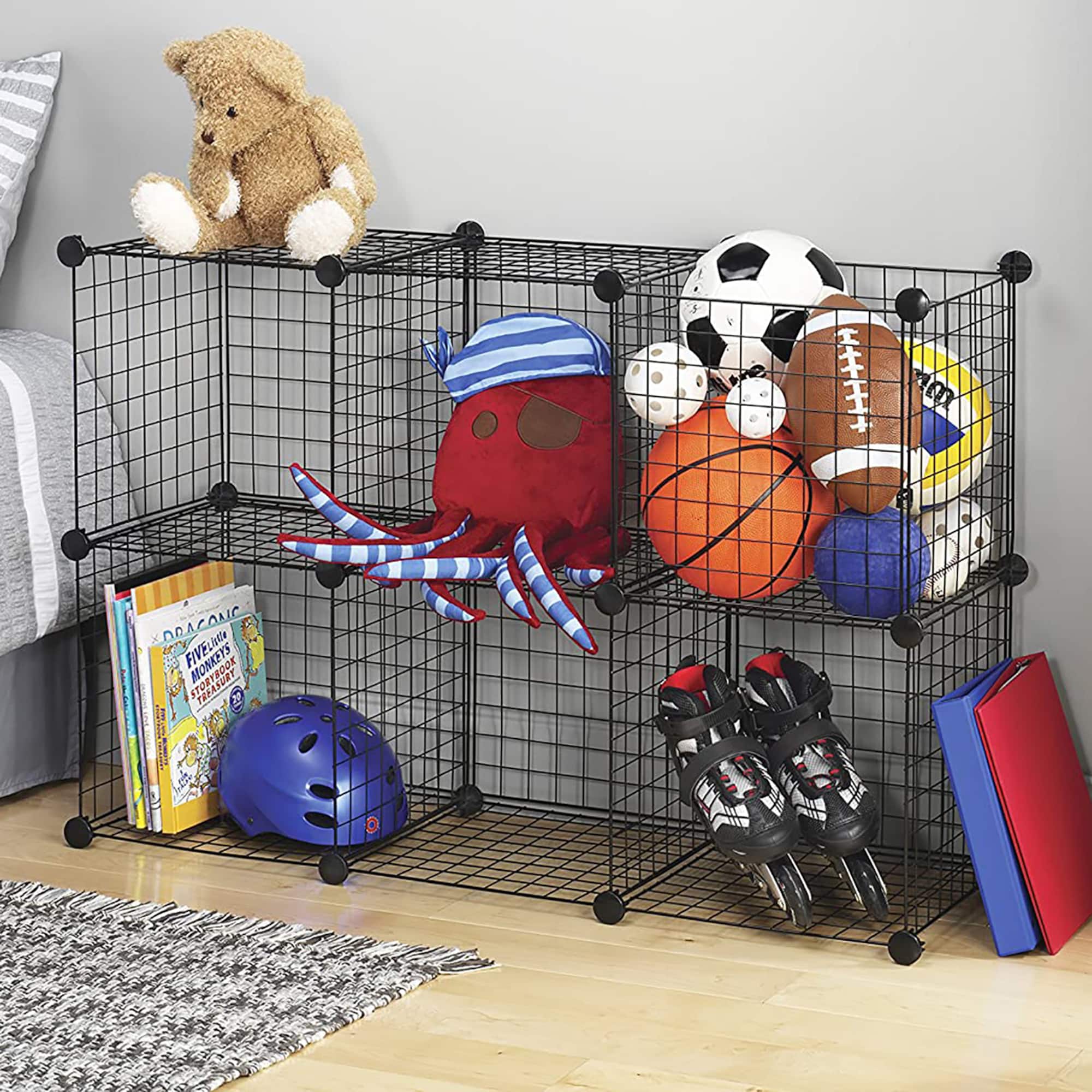 Whitmor Wire Storage 6 Cubes Set